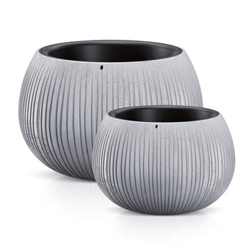 Donica Bowl Kula Beton DKB290 180 Zestaw 2w1