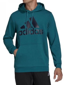 ADIDAS BLUZA DRESOWA MĘSKA Z KAPTUREM SPORTOWA BAWEŁNIANA R. M