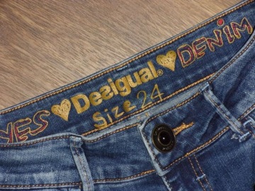 DESIGUAL spodnie jeans rozmiar 24 XS