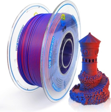 Filament 3D PLA Dwukolorowy RED-BLUE 1.75mm