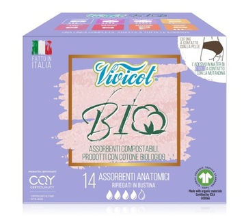 Vivicot BIO podpaski ANATOMIC ultra cienkie 14 szt
