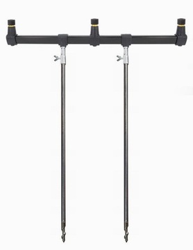 ZESTAW WĘDKARSKI STOJAK 3 WĘDKI BUZZ BUZZER BAR+ SZTYCA NIERDZEWNA 70/120cm