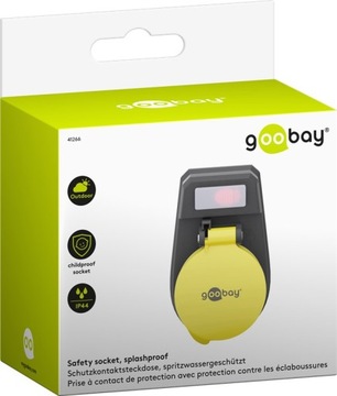 Розетка с крышкой IP44, заземление Schuko