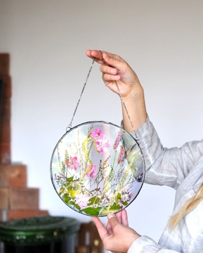 Розовая цветочная композиция, подарок молодоженам