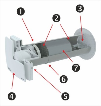 Рекуператор настенный 70м3/ч VANTUBO RECDUO 150