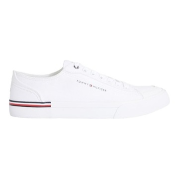 TOMMY HILFIGER BUTY MĘSKIE CORPORATE VULC CANVAS BIAŁE r.44