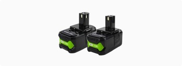 Аккумулятор Green Cell RB18L40 для системы Ryobi ONE+ 18 В, 4 Ач, 18 В
