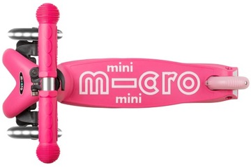 Hulajnoga Mini Micro Deluxe LED Pink koła LED