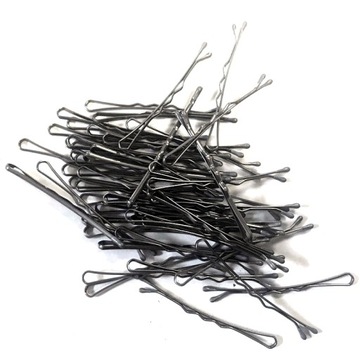 Hair Tools Wsuwki Do Włosów 5cm Srebrne 50 sztuk