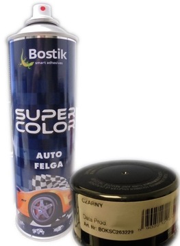 Lakier farba do felg stalowych AUTO FELGA czarny