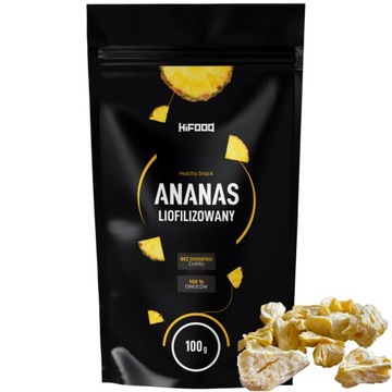 Ananas Liofilizowany 100g kawałki HiFOOD PREMIUM