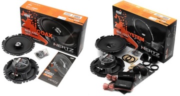 АВТОМОБИЛЬНЫЕ ДИНАМИКИ HERTZ 165 ММ ДЛЯ VW BORA GOLF 4 JETTA VAG ПЕРЕДНИЕ + ЗАДНИЕ