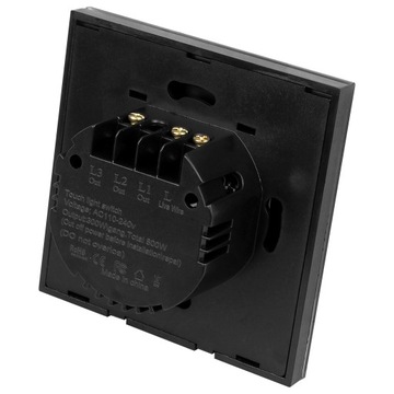 ДВОЙНОЙ СТЕКЛЯННЫЙ СЕНСОРНЫЙ ВЫКЛЮЧАТЕЛЬ СВЕТА