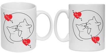 KUBEK DLA FANÓW ZWIERZĄT KOT TRUE LOVE MIŁOŚĆ
