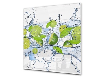 panel szklany dekor 60x70 J limonka woda mięta