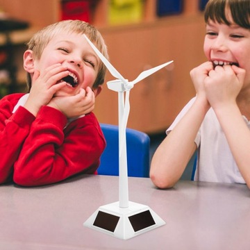 Настольная модель ветряной турбины, мини-игрушка на солнечной мельнице