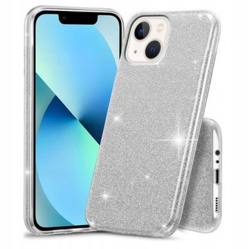 Etui plecki Brokat 3w1 Samsung A52 /A52s srebrny8
