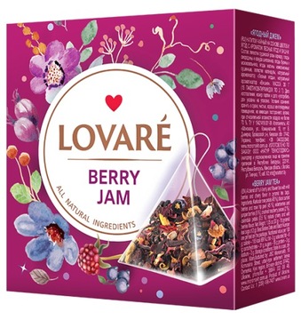Herbata KWIATOWO JAGODOWA Berry Jam LOVARE 15 pir