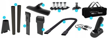 БЕСПРОВОДНОЙ ПЫЛЕСОС Вертикальный БЕЗРЕШЕННЫЙ 11 насадок Автомобиль МОЩНОСТЬ 120 Вт