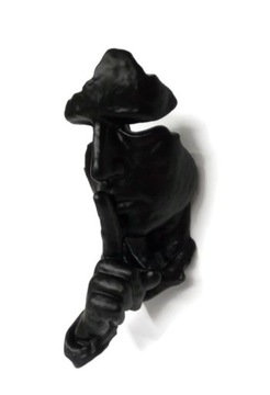 Скульптура - Тишина. Цвет: черный.