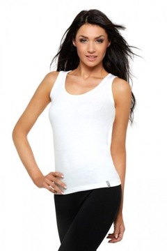 MORAJ podkoszulek damski na ramiączkach TOP bawełna BIAŁY biała XL