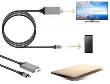 КАБЕЛЬ-АДАПТЕР MHL USB-C К HDMI 4K MACBOOK SAMSUNG