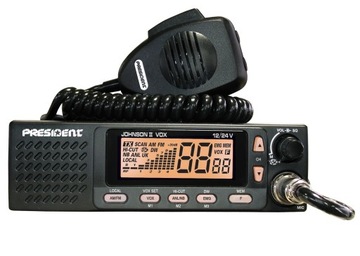 PRESIDENT JOHNSON II ASC RADIO CB AM/FM 12/24V