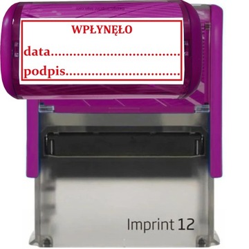 PIECZĄTKA WPŁYNĘŁO TRODAT 8912 DO FIRMY BIURA FIOLETOWA 47x18mm