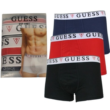 GUESS BOKSERKI MĘSKIE 3-PACK |U97G01JR003 FQ90|XXL