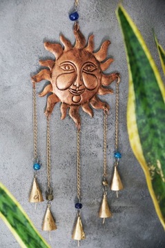 ПОДВЕСНОЙ ОРНАМЕНТ СОЛНЦЕ С КОЛОКОЛЬЧИКАМИ SUN DECORATION