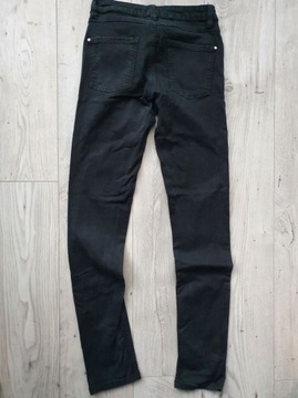 SPODNIE JEANSOWE Z1975 Czarne ZARA r. 36 S