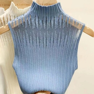 Moda Kobiety Dziany Kamizelka Bez Rękawów Nowy,A6