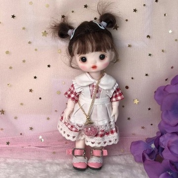 Mini śliczne lalki BJD moda pełny zestaw ubrań