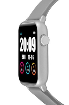 Smartwatch Rubicon Srebrny RNCE57 Pulsoksymetr, termometr, ciśnienie, puls