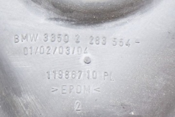 BMW 6 E64 M ZADNÍ PRAVÁ PRUŽINA ŠROUBOVÁ GUM. VRSTVA 2283554 5.0 BENZÍN