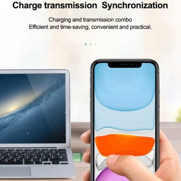 Нейлоновый USB-кабель для зарядки длиной 2 м подходит для IPhone 15 11 12 13 1 LLWL