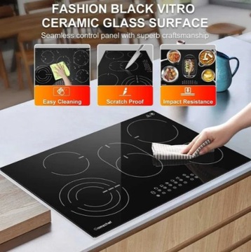 Płyta ceramiczna indukcja do zabudowy Amzchef YL-CF6705 USZKODZONA !