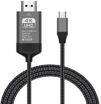 Konwerter kabel USB type C do HDMI 4Kx2K