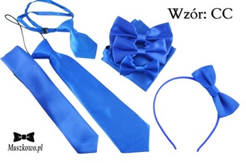Muszka NIEMOWLĘCA CHRZEST satynowa CHABROWA MODRAKOWA 0-24m