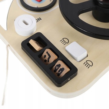 деревянный руль для детской машинки Монтессори