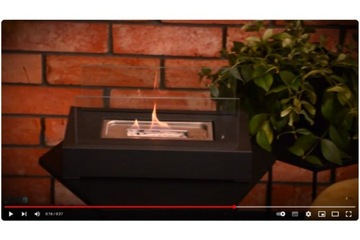 ОТДЕЛЬНО СТОЯЩИЙ БИОКАМИН БИОКАМИН ДЛЯ ДОМА НА ТЕРРАСЕ СТОЛ СО СТЕКЛЯННЫМ САДОМ