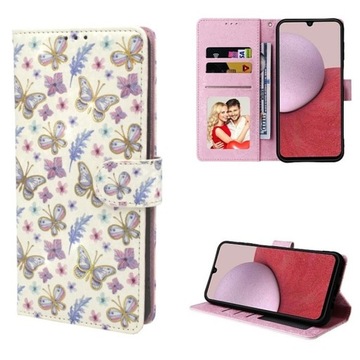 Etui Smart Crazy RFID do Realme C55 motylki Case Pokrowiec