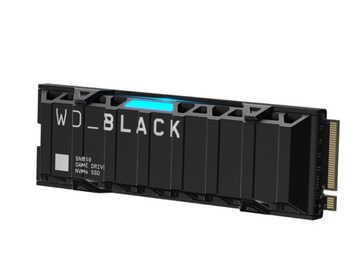 Твердотельный накопитель WD BLACK SN850 NVMe 1 ТБ с радиатором для консоли SONY PS5