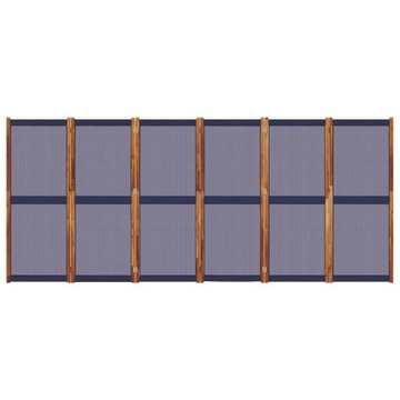 Экран 6-панельный, темно-синий, 420х180 см Lumarko!