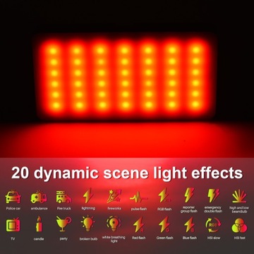 Карманный RGB-видеосвет, светодиодный заполняющий светильник 2500K-9000K