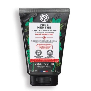 YVES ROCHER Oczyszczająca maska-peeling 3w1