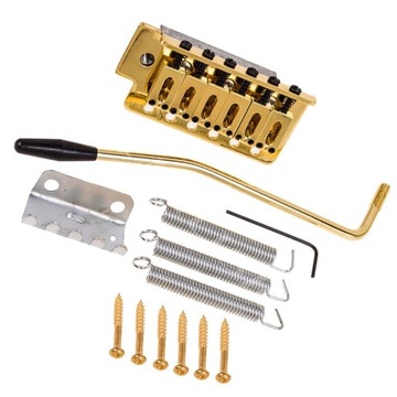 Złoty mostek tremolo do gitary elektrycznej 10,5 mm