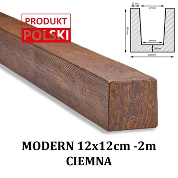 BELKI RUSTYKALNE BELKA MODERN Imitacja 12x12 2 m