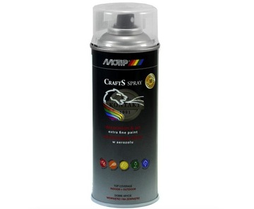 MOTIP CRAFTS BEZBARWNY AKRYL FARBA LAKIER W SPRAYU 400ML
