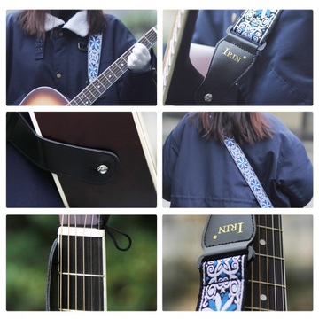 IRIN GS-02 Регулируемые гитарные ремни с вышивкой